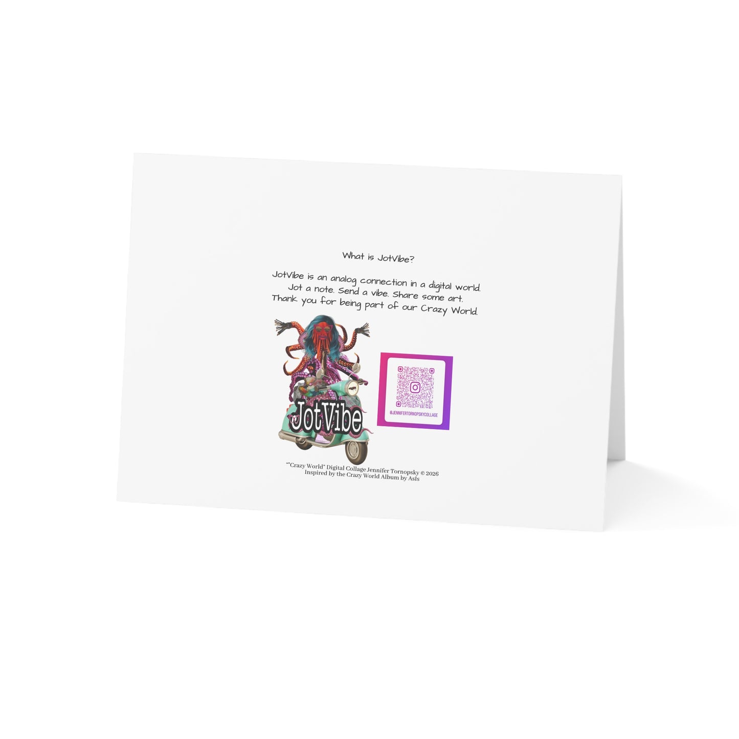 Crazy World - Greeting Card