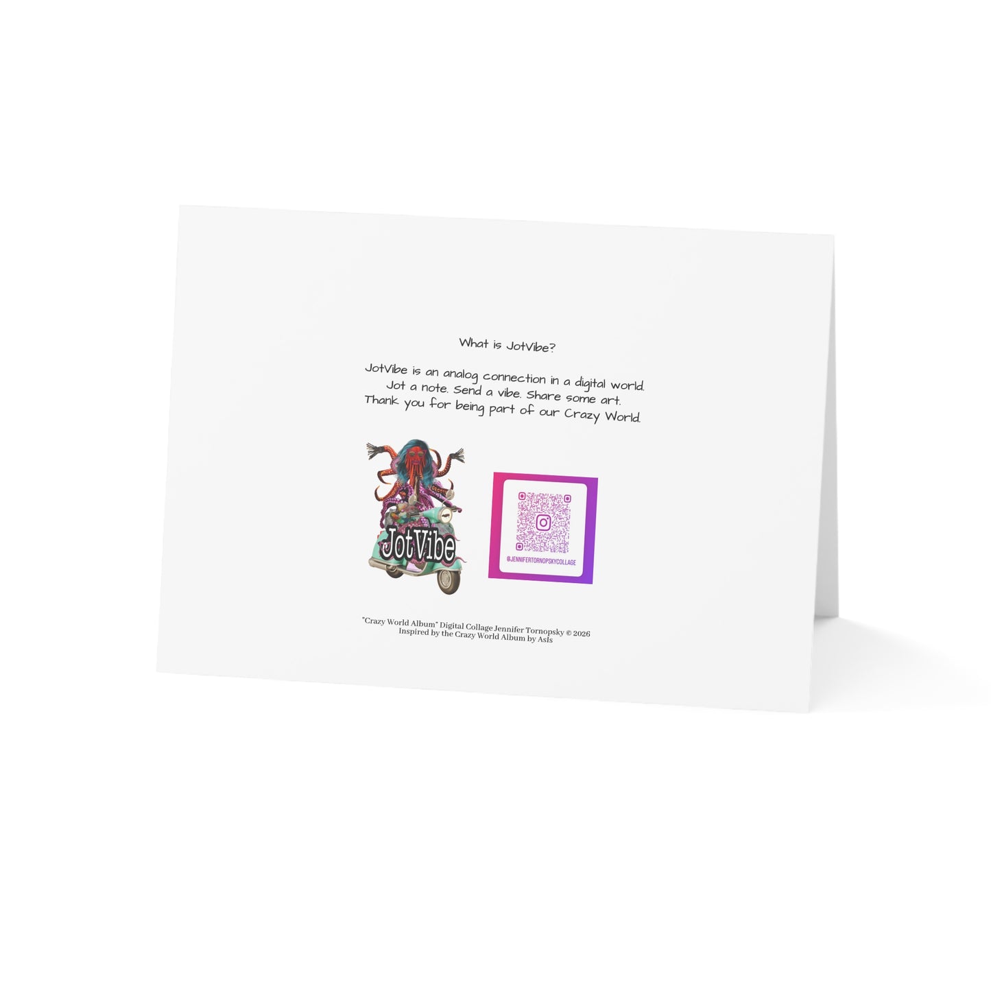 Crazy World Album - Greeting Card