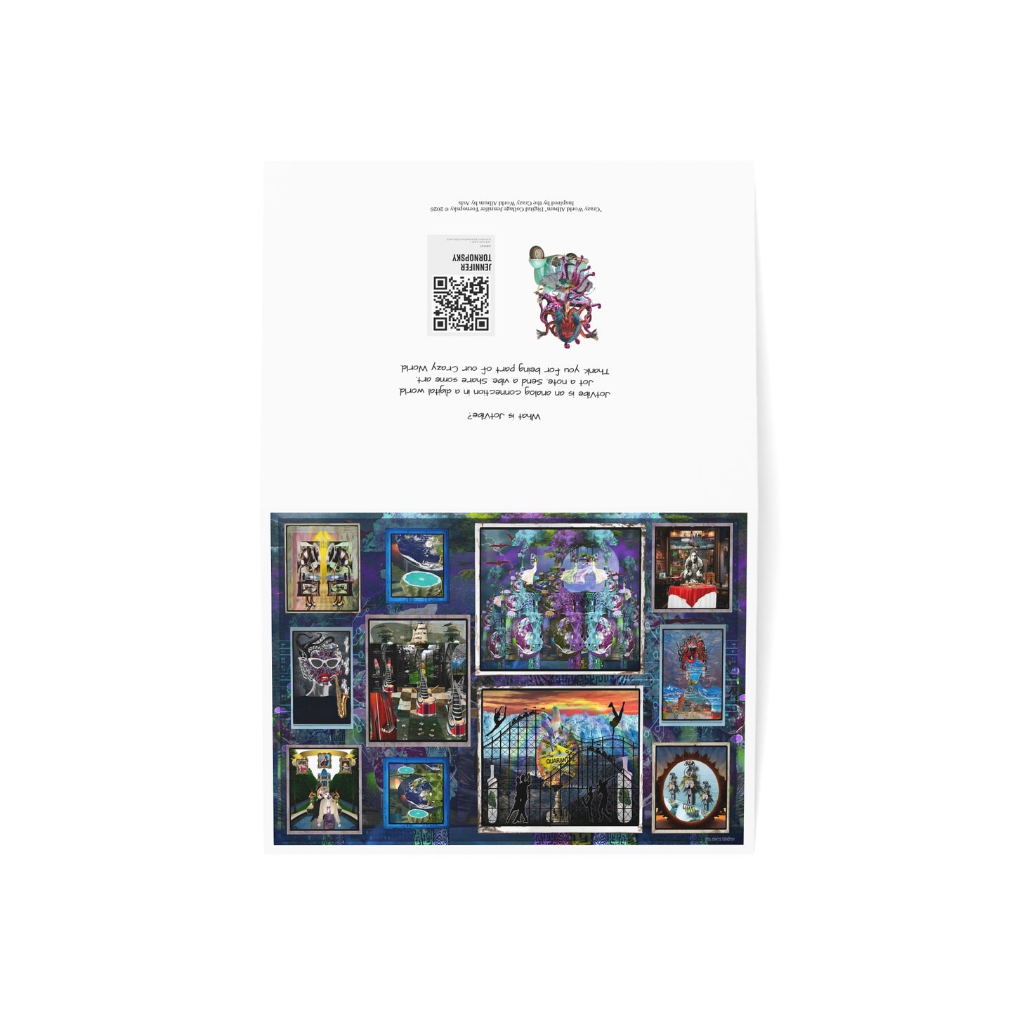 Gift Box Set of 10 Story Collages from the Crazy World Universe