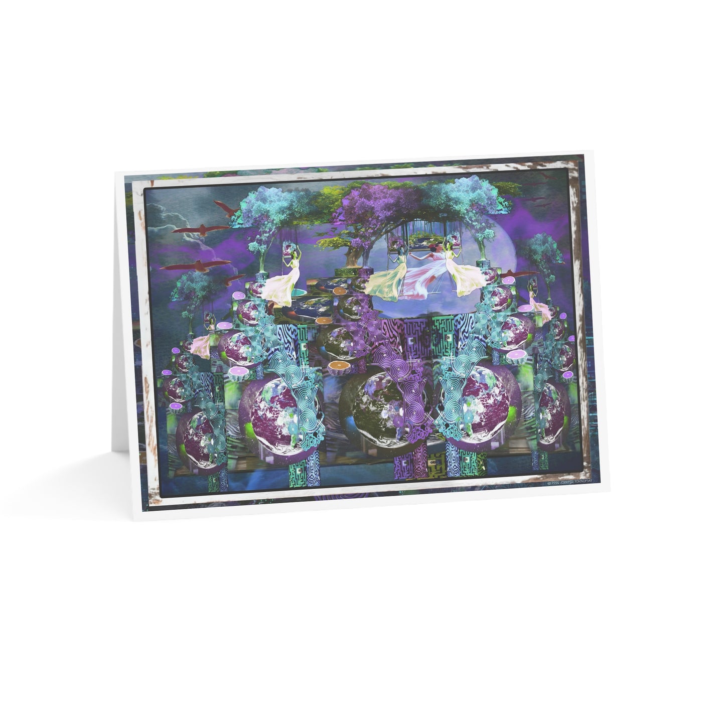 Crazy World - Greeting Card