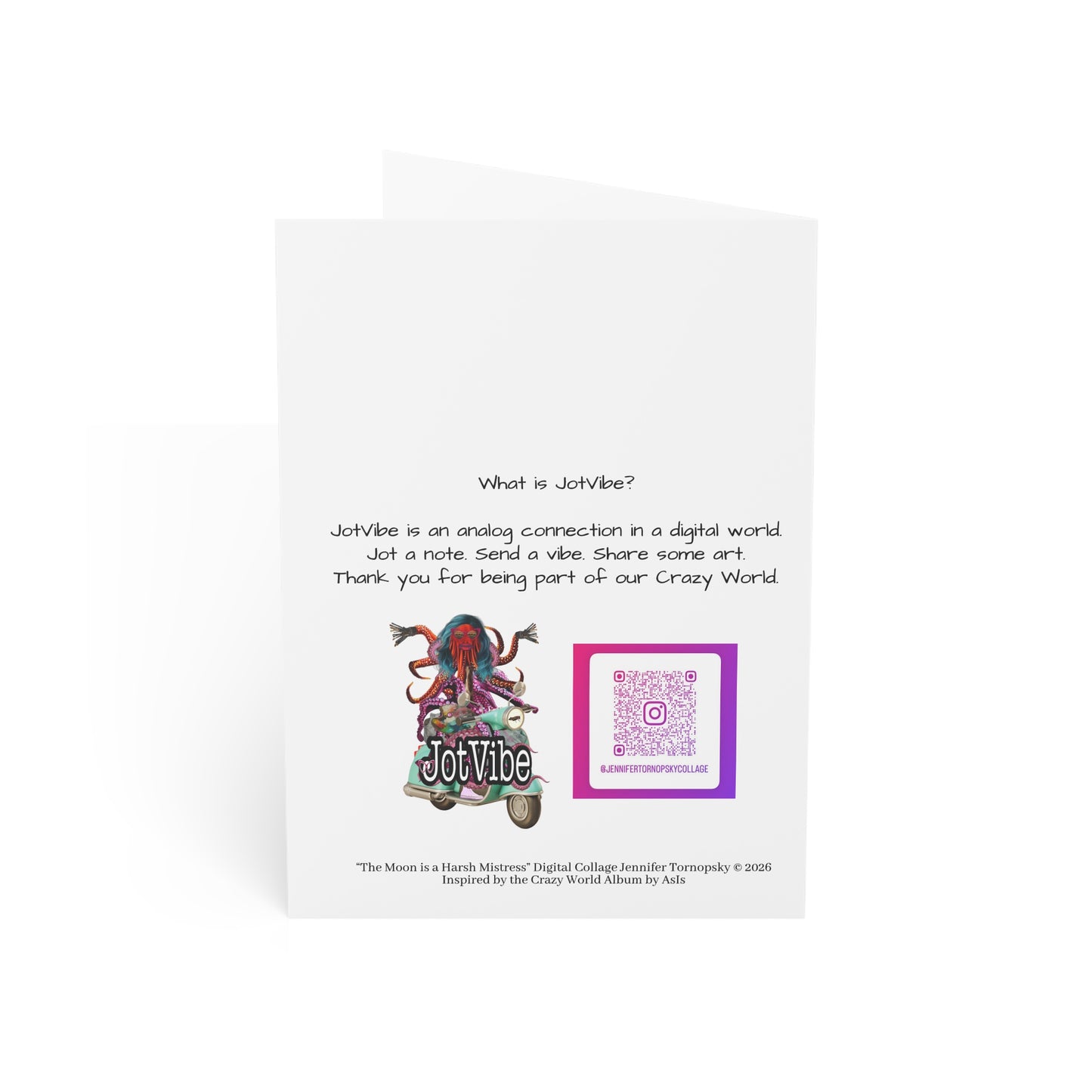 Moon is a Harsh Mistress - Greeting Card