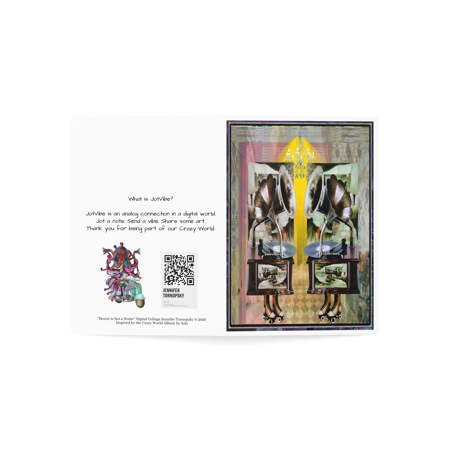 Gift Box Set of 10 Story Collages from the Crazy World Universe