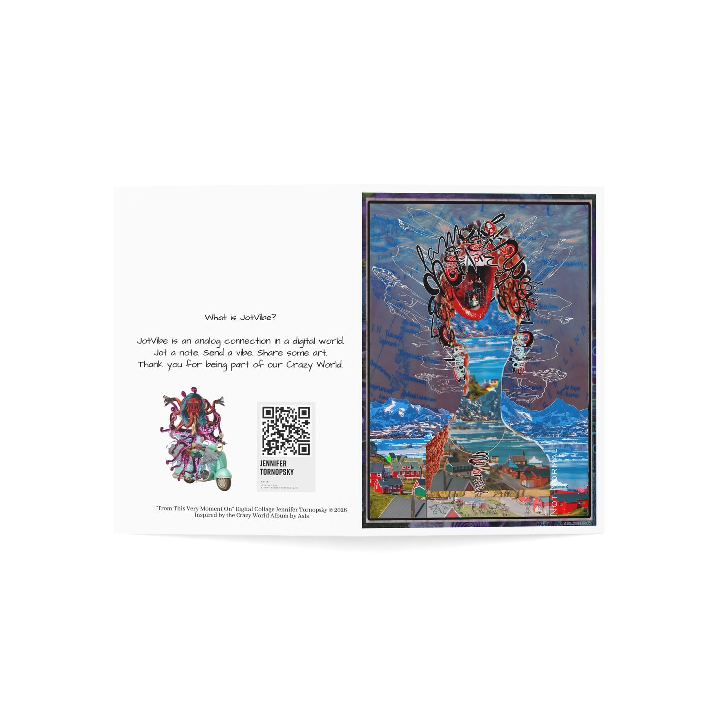 Gift Box Set of 10 Story Collages from the Crazy World Universe