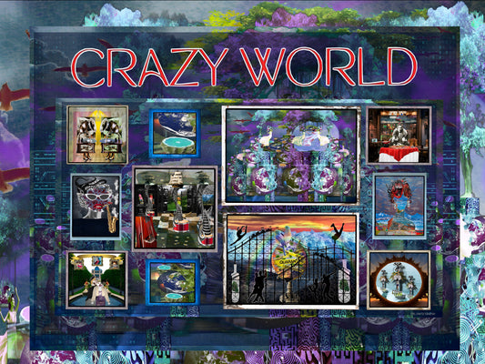 Gift Box Set of 10 Story Collages from the Crazy World Universe
